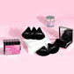 FACEMADE 6 Pieces Face Powder Puff with a Travel Case, Soft Velour Makeup Puff