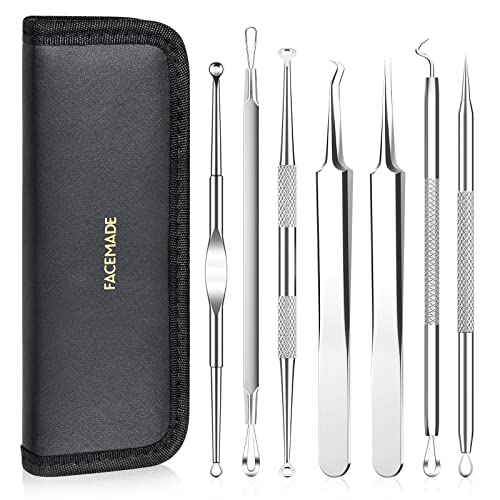 FACEMADE 7 Pcs Blackhead Remover Tool for Face and Nose